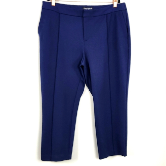 Eloquii Pants - NWT ELOQUII Women's Size 18 Short Navy Blue Ponte Career Stretch Pants